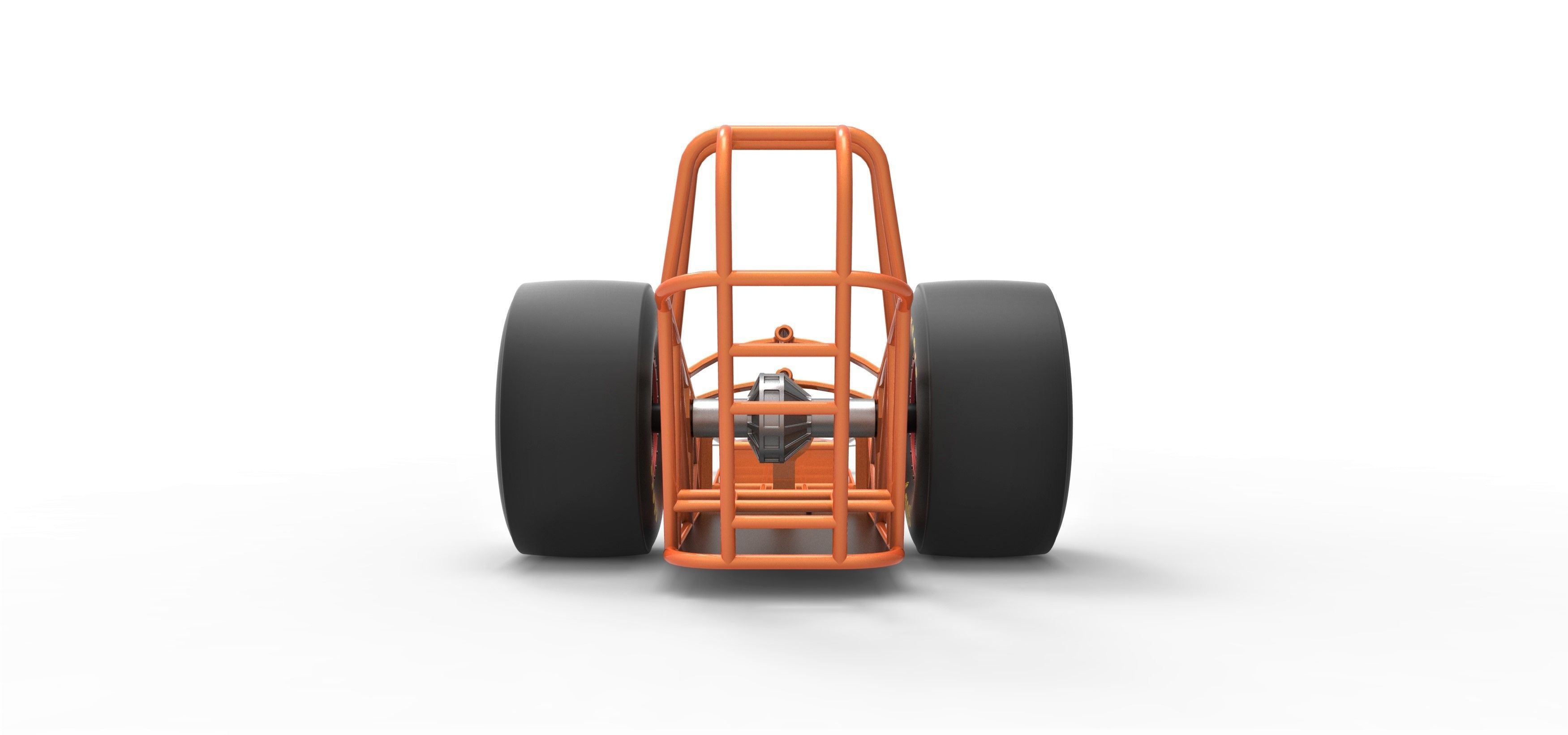 Chassis of front engined dragster 3D model_14
