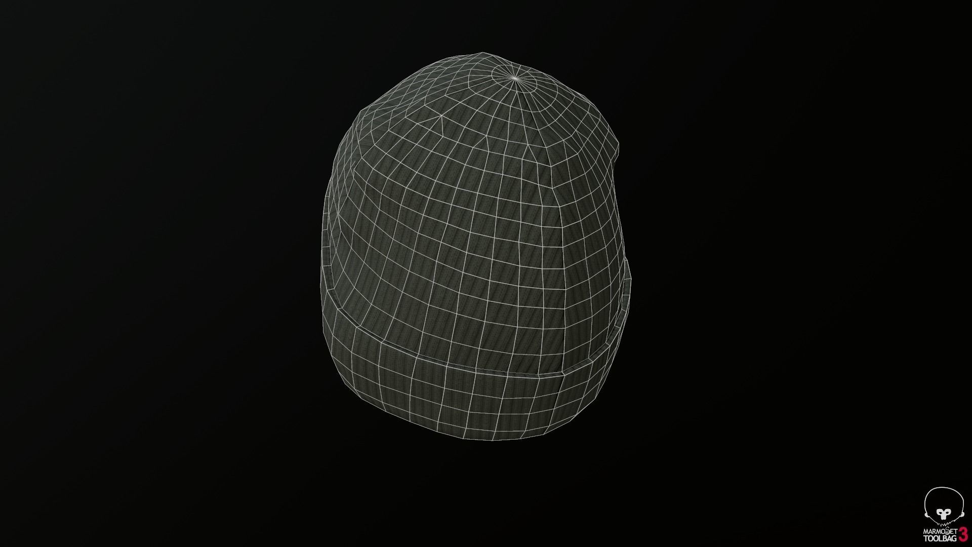 Beanie Low-Poly mannequin wearing Low-poly 3D model_6