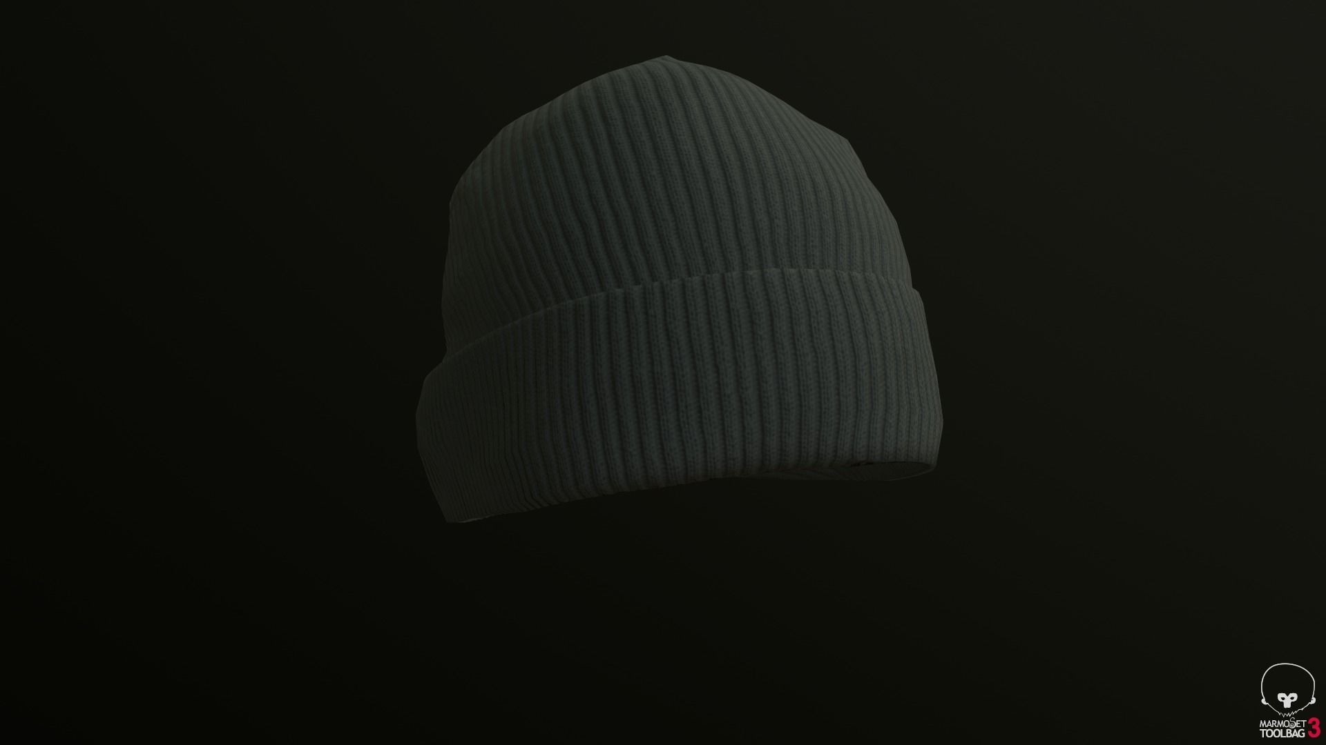 Beanie Low-Poly mannequin wearing Low-poly 3D model_9