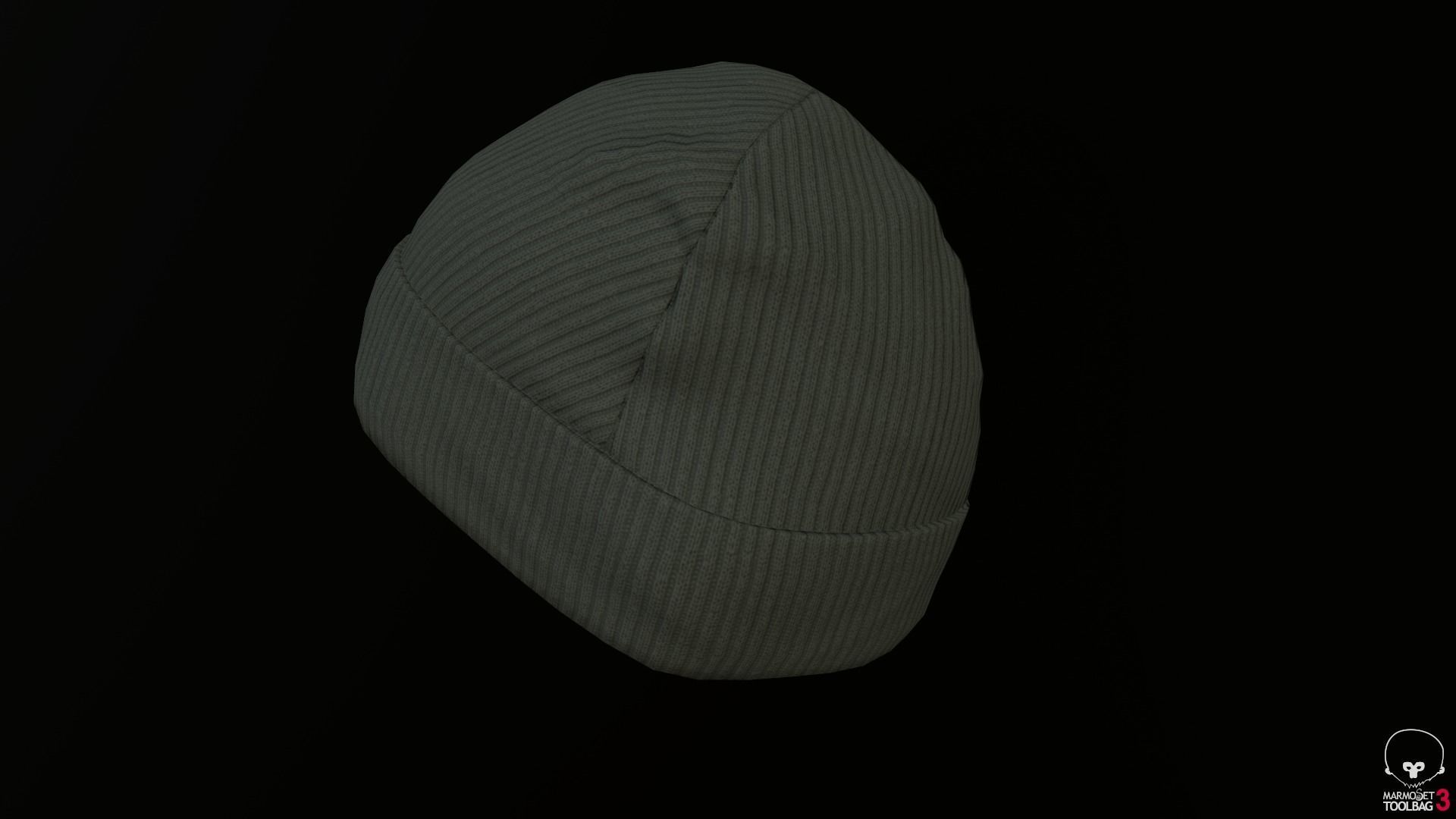 Beanie Low-Poly mannequin wearing Low-poly 3D model_8