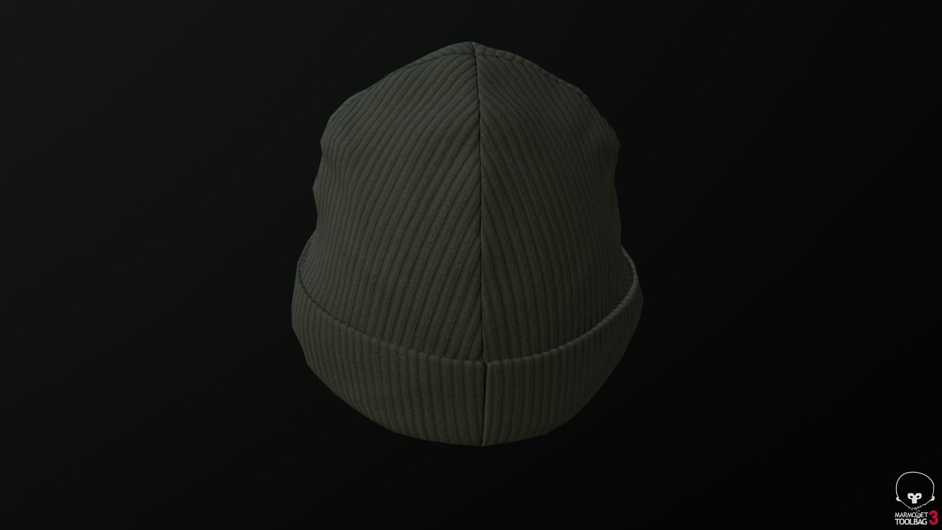 Beanie Low-Poly mannequin wearing Low-poly 3D model_7