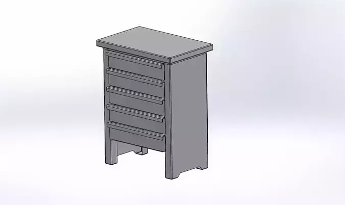 table de chevet en tole 1