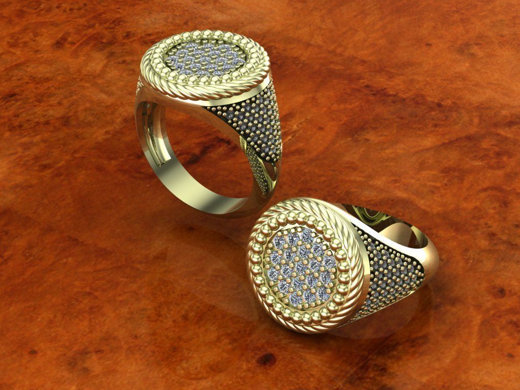 Men rings 2 Model file 3D print model_6