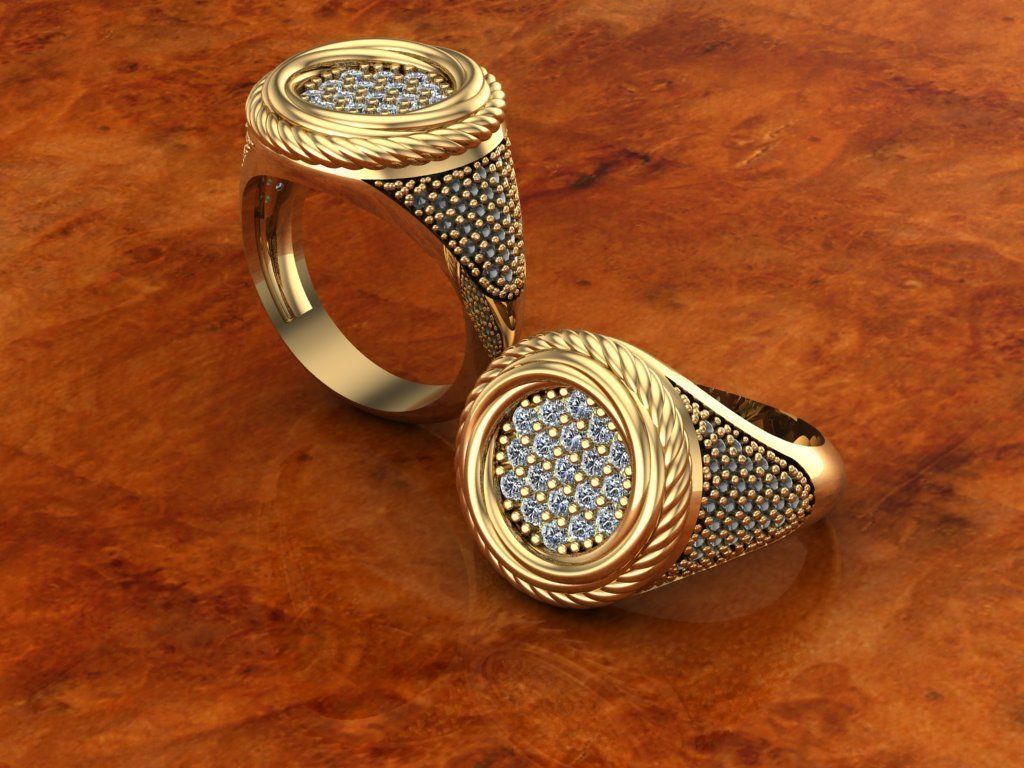 Men rings 2 Model file 3D print model_1