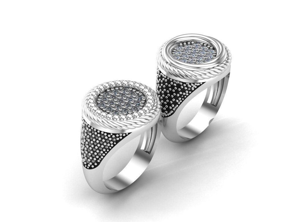 Men rings 2 Model file 3D print model_7