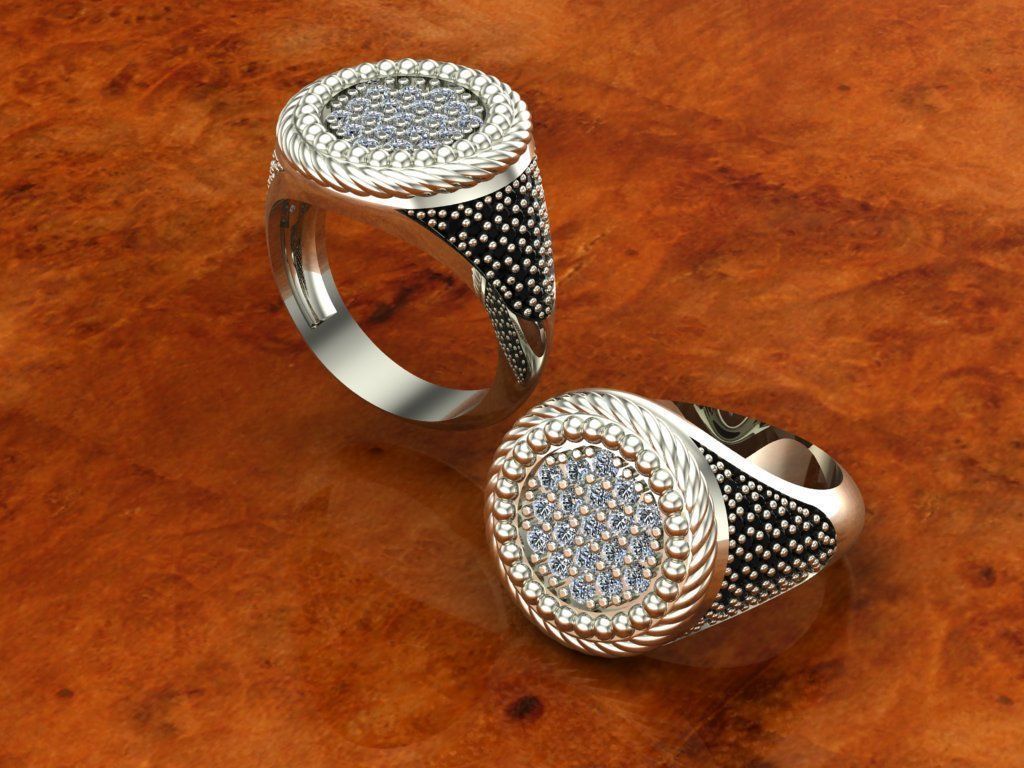 Men rings 2 Model file 3D print model_3