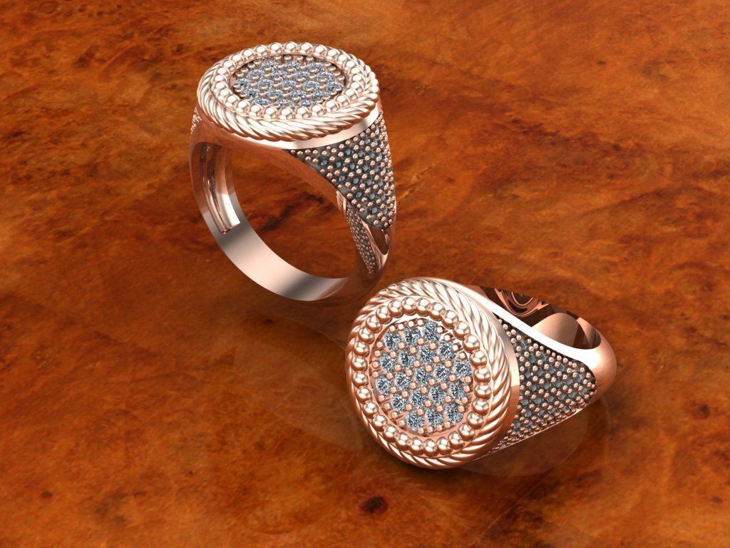 Men rings 2 Model file 3D print model_4