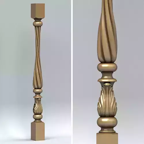 Baluster 002 3D model