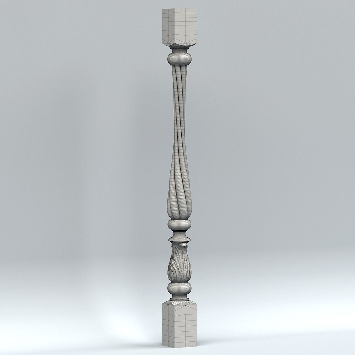 Baluster 002 3D model_4