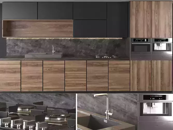 Kitchen Set 02 3D model