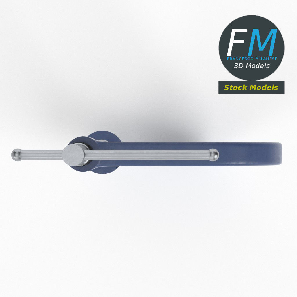 Clamp with screw 3D model_6