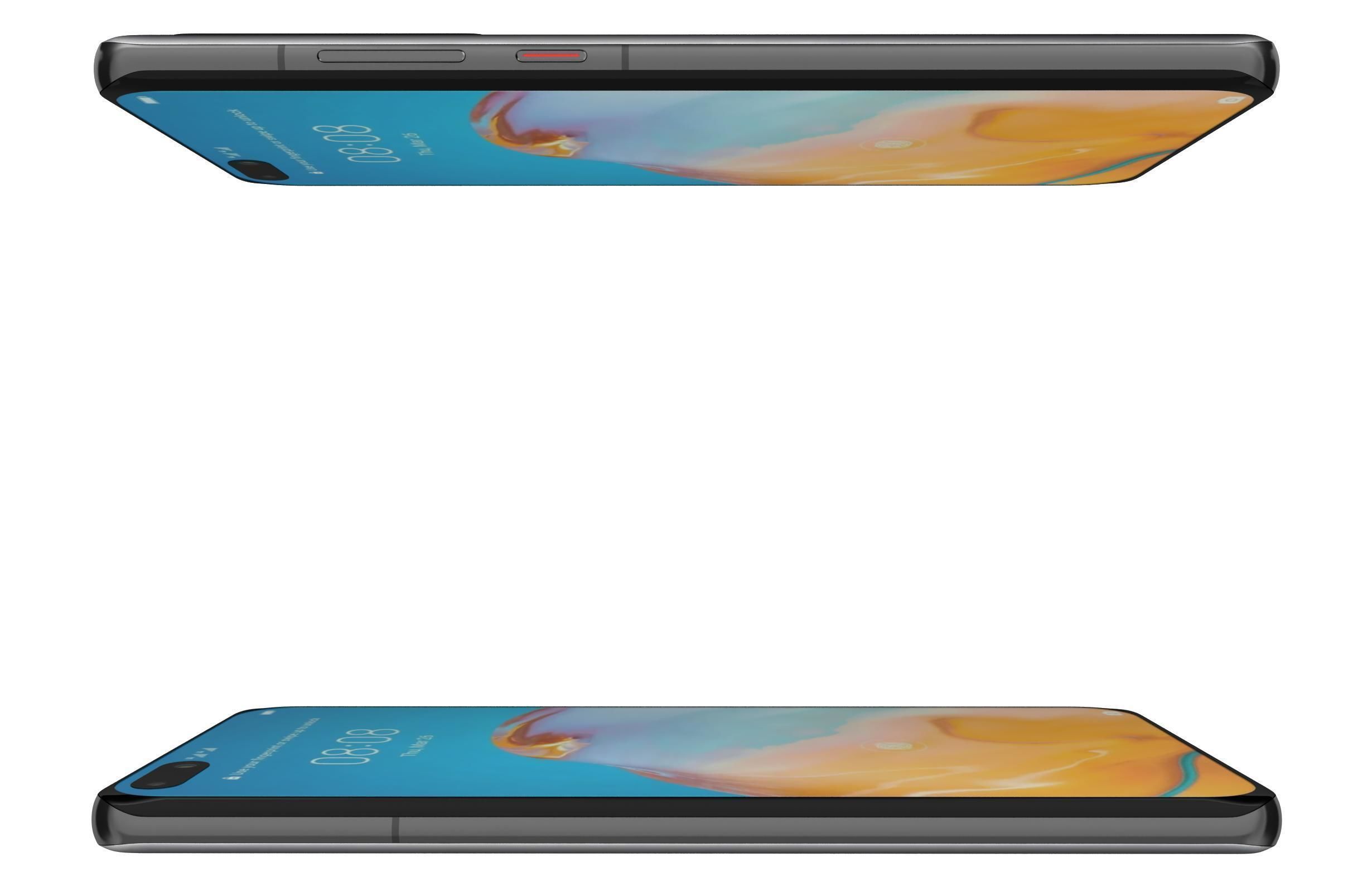 Huawei P40 Pro Black 3D model_9