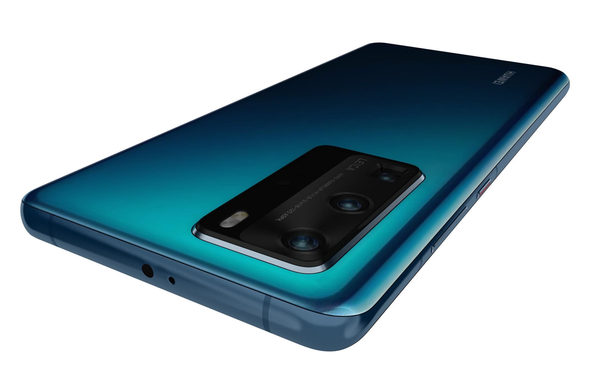 Huawei P40 Pro Deep Sea Blue 3D model_12