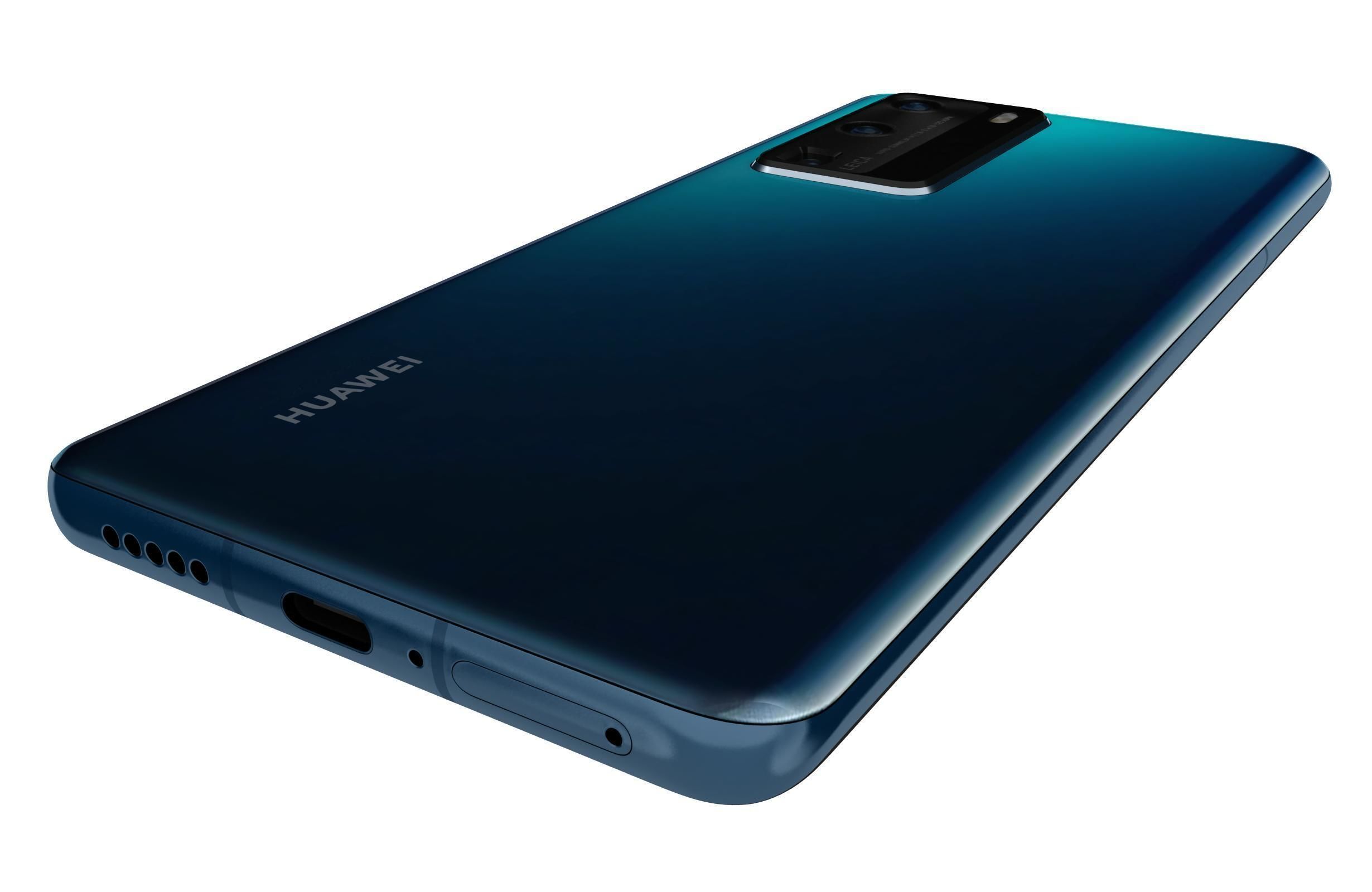 Huawei P40 Pro Deep Sea Blue 3D model_11