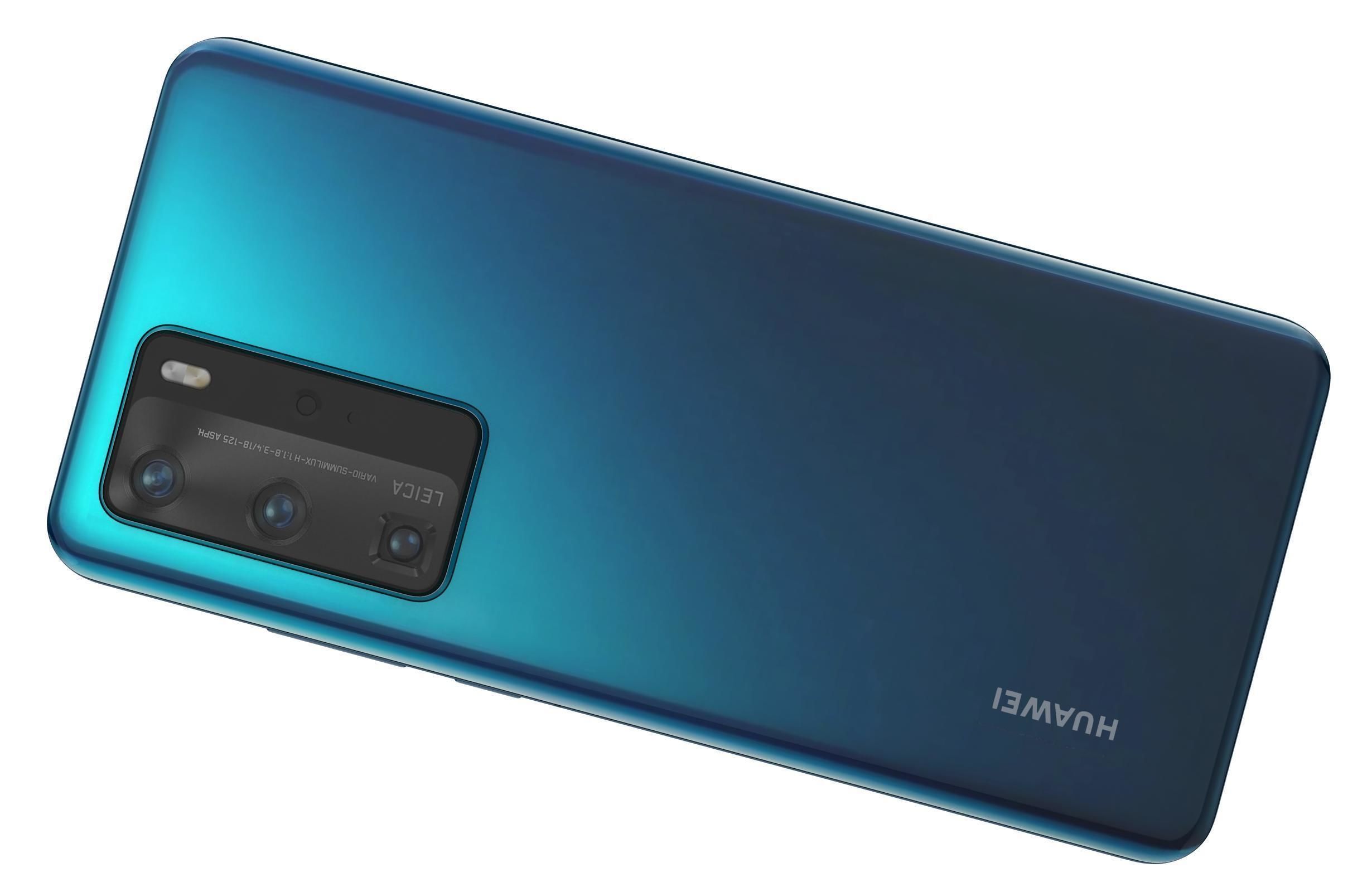 Huawei P40 Pro Deep Sea Blue 3D model_5
