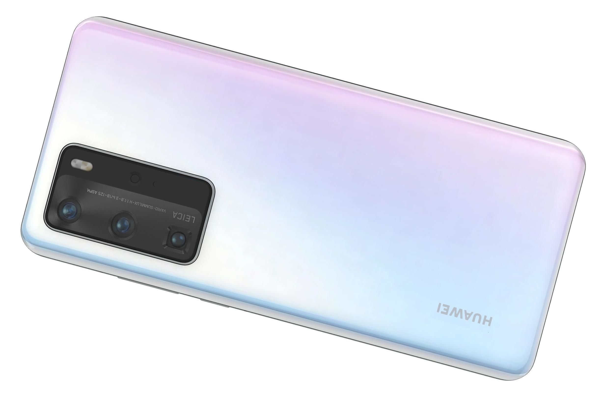 Huawei P40 Pro Ice White 3D model_8