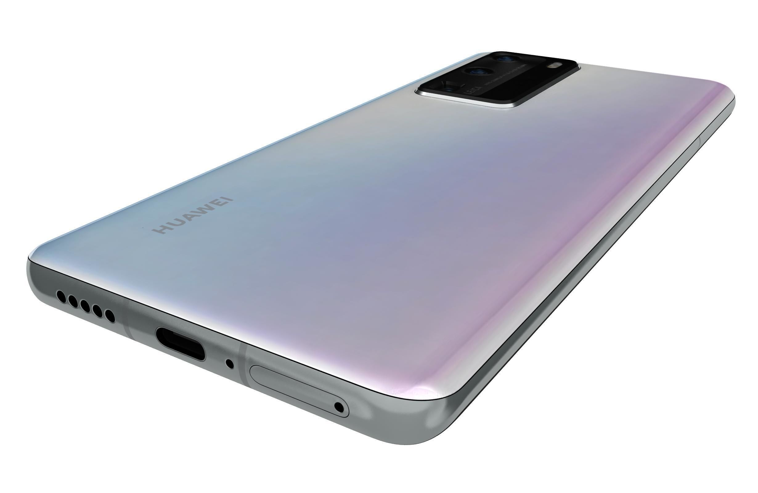 Huawei P40 Pro Ice White 3D model_11