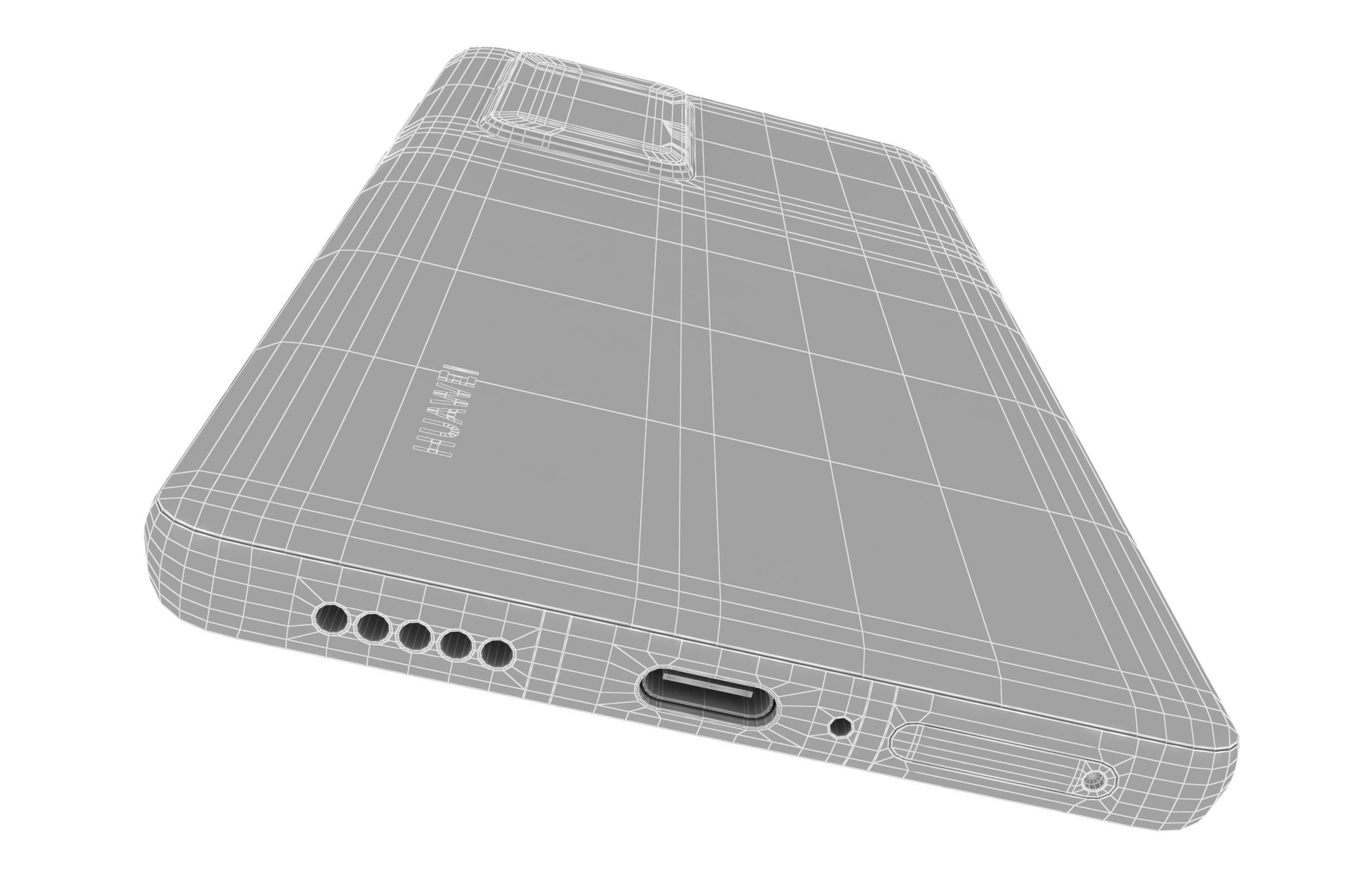 Huawei P40 Pro Ice White 3D model_19