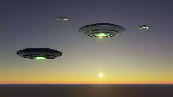 Kit ufo 3D models  Low-poly 3D model