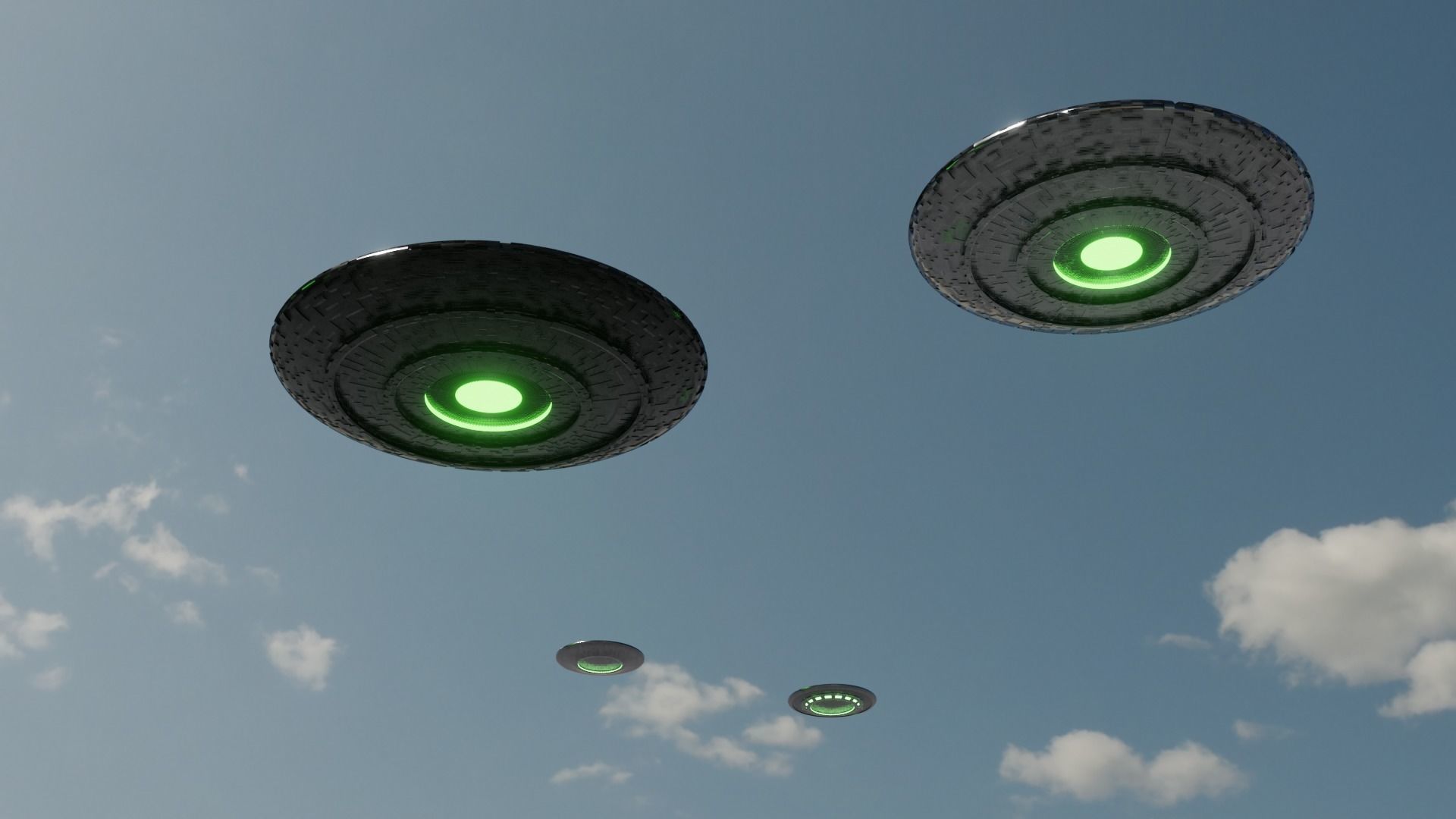 Kit ufo 3D models  Low-poly 3D model_4