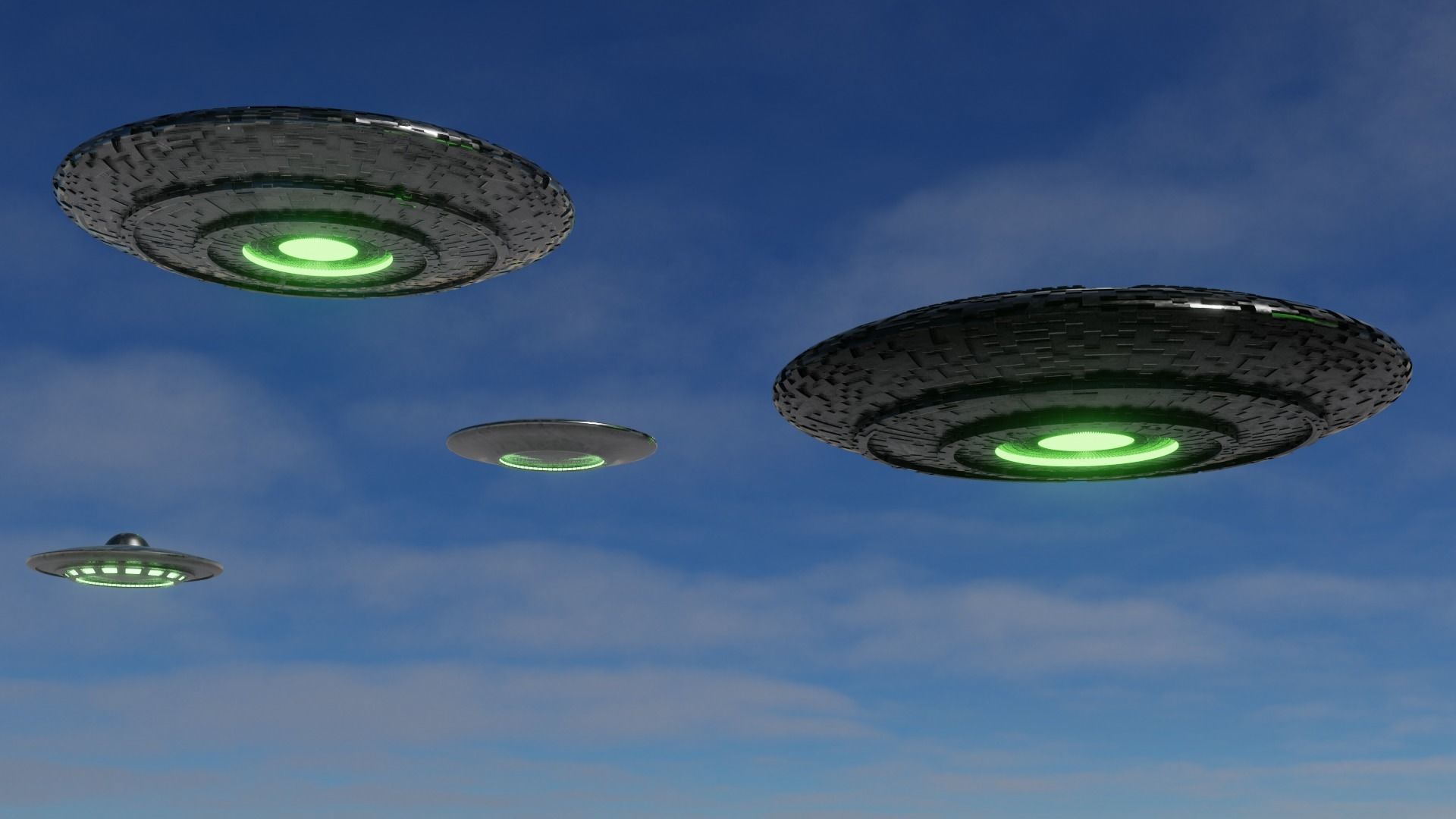 Kit ufo 3D models  Low-poly 3D model_3