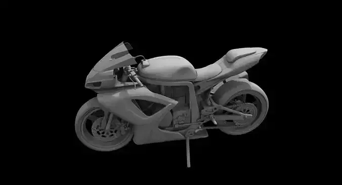 Race motorbike 3d model