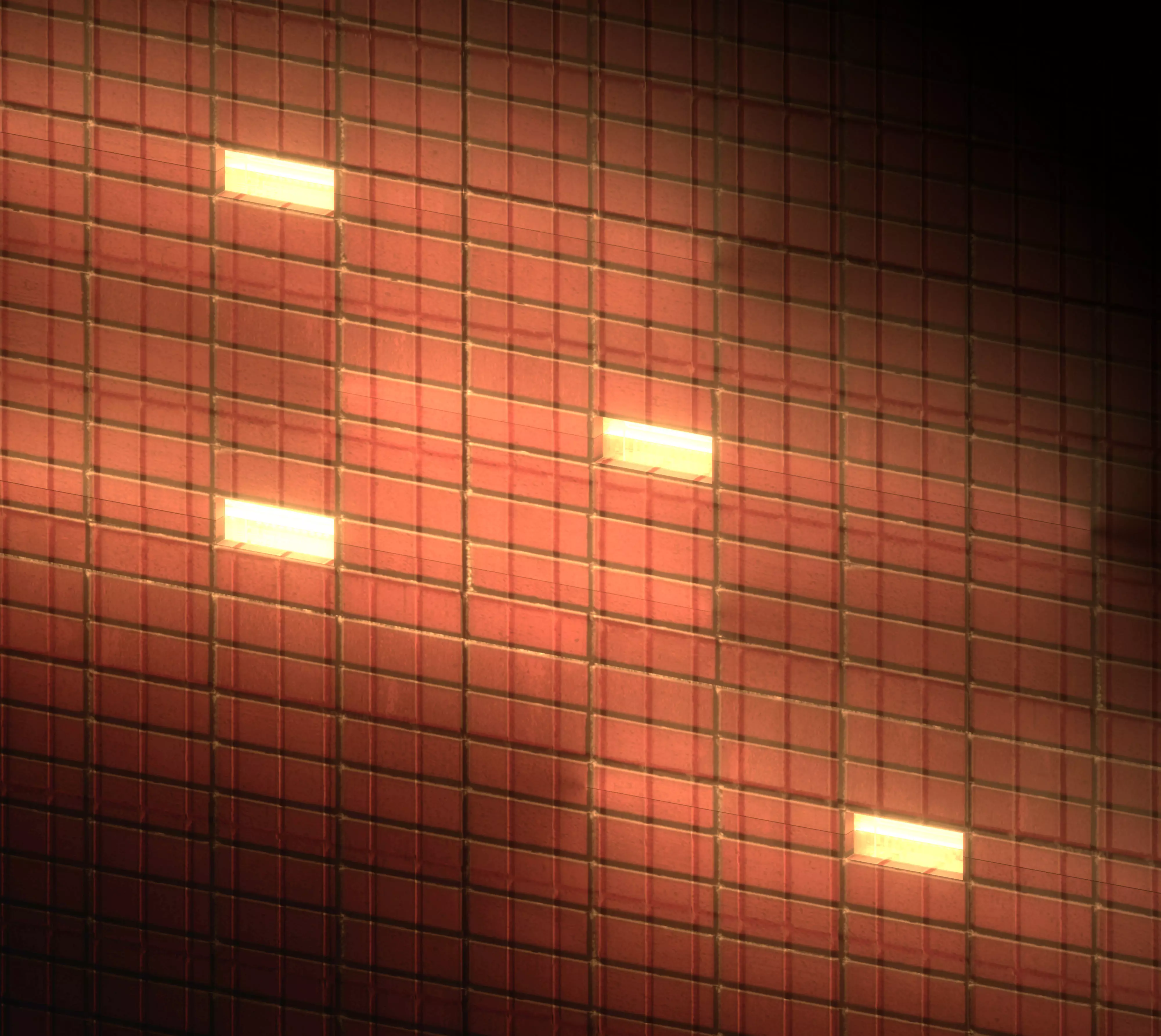 Revit Light Brick Parametric family Low-poly 3D model_0