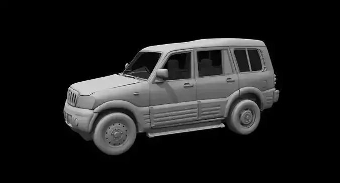Mahindra Scorpio car 3d model