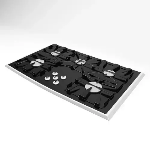 Stove top with circles