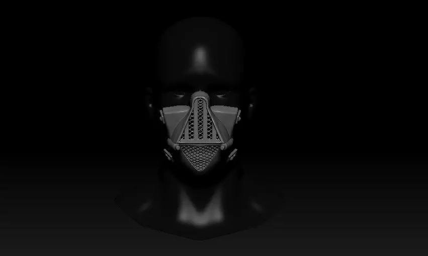 Dart Vader Half Mask Free 3D print model_0