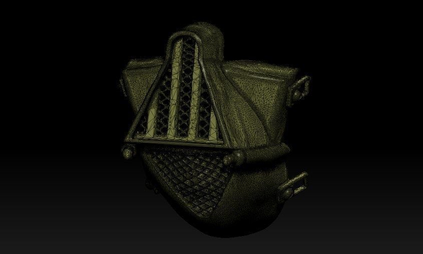 Dart Vader Half Mask Free 3D print model_11