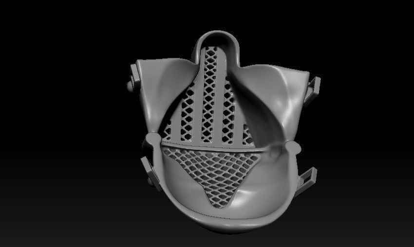 Dart Vader Half Mask Free 3D print model_9