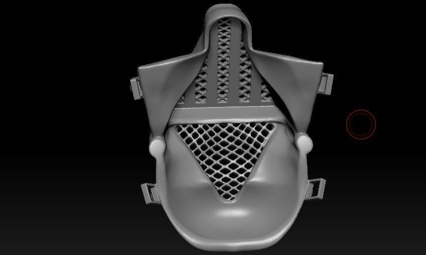 Dart Vader Half Mask Free 3D print model_8