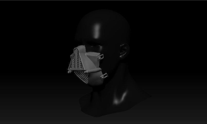 Dart Vader Half Mask Free 3D print model_1