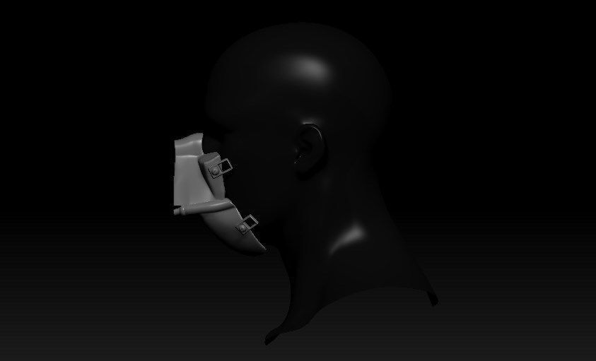 Dart Vader Half Mask Free 3D print model_2