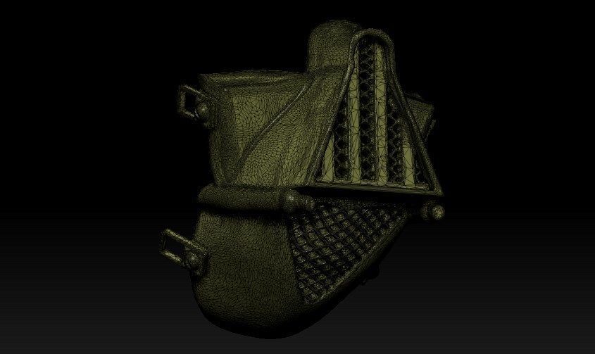 Dart Vader Half Mask Free 3D print model_10