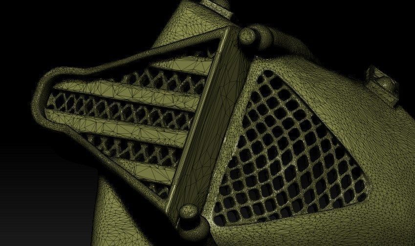 Dart Vader Half Mask Free 3D print model_14