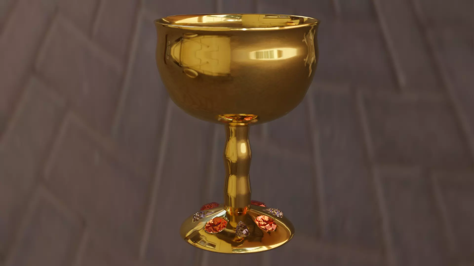 Jeweled Goblet Free 3D model