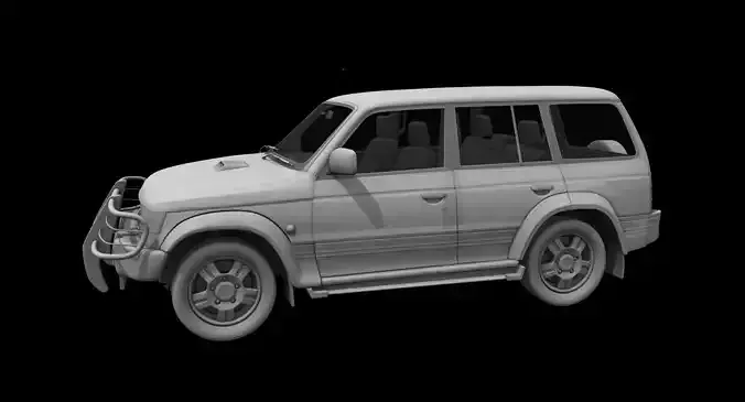 pajero car car 3d model