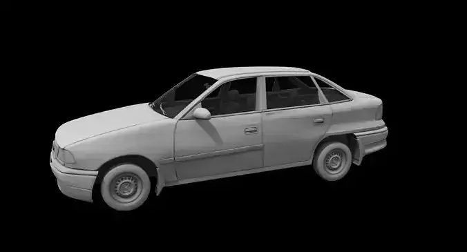 opel astra car 3d model 3D model