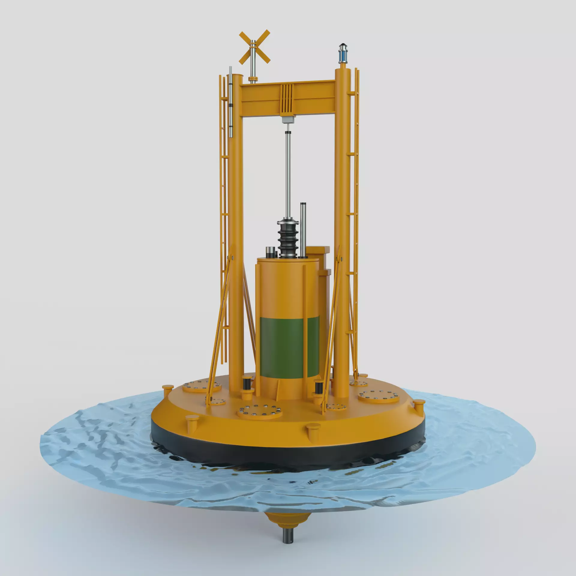 Wave Power Station 3D model