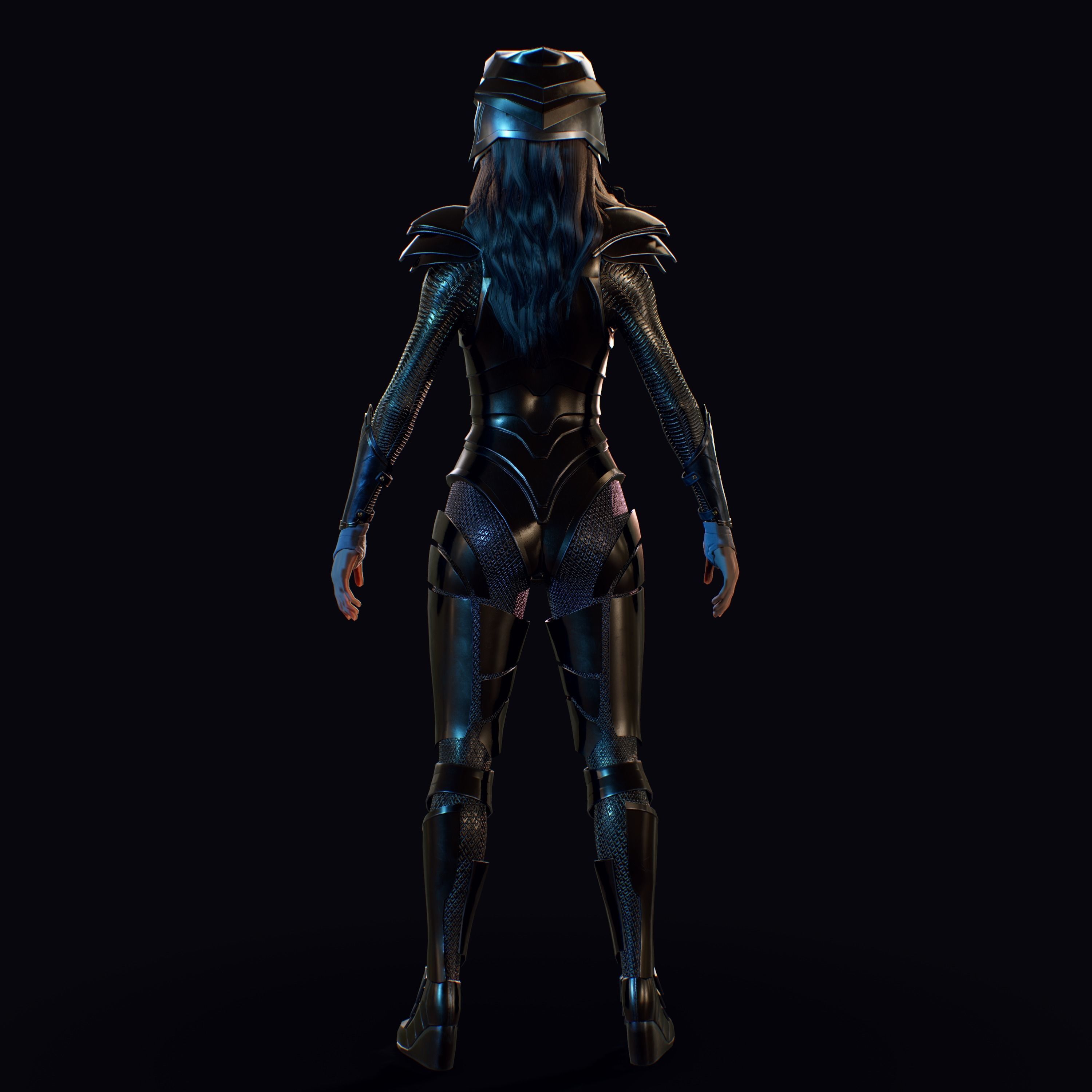 Wonder Woman Golden Eagle - Gal Gadot  Low-poly 3D model_17