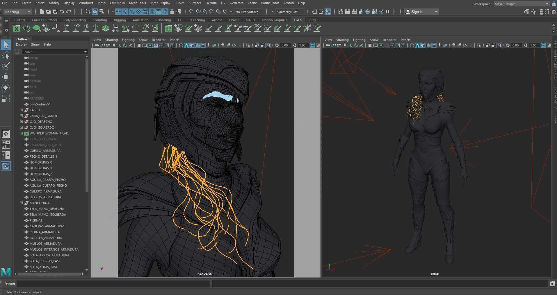 Wonder Woman Golden Eagle - Gal Gadot  Low-poly 3D model_30