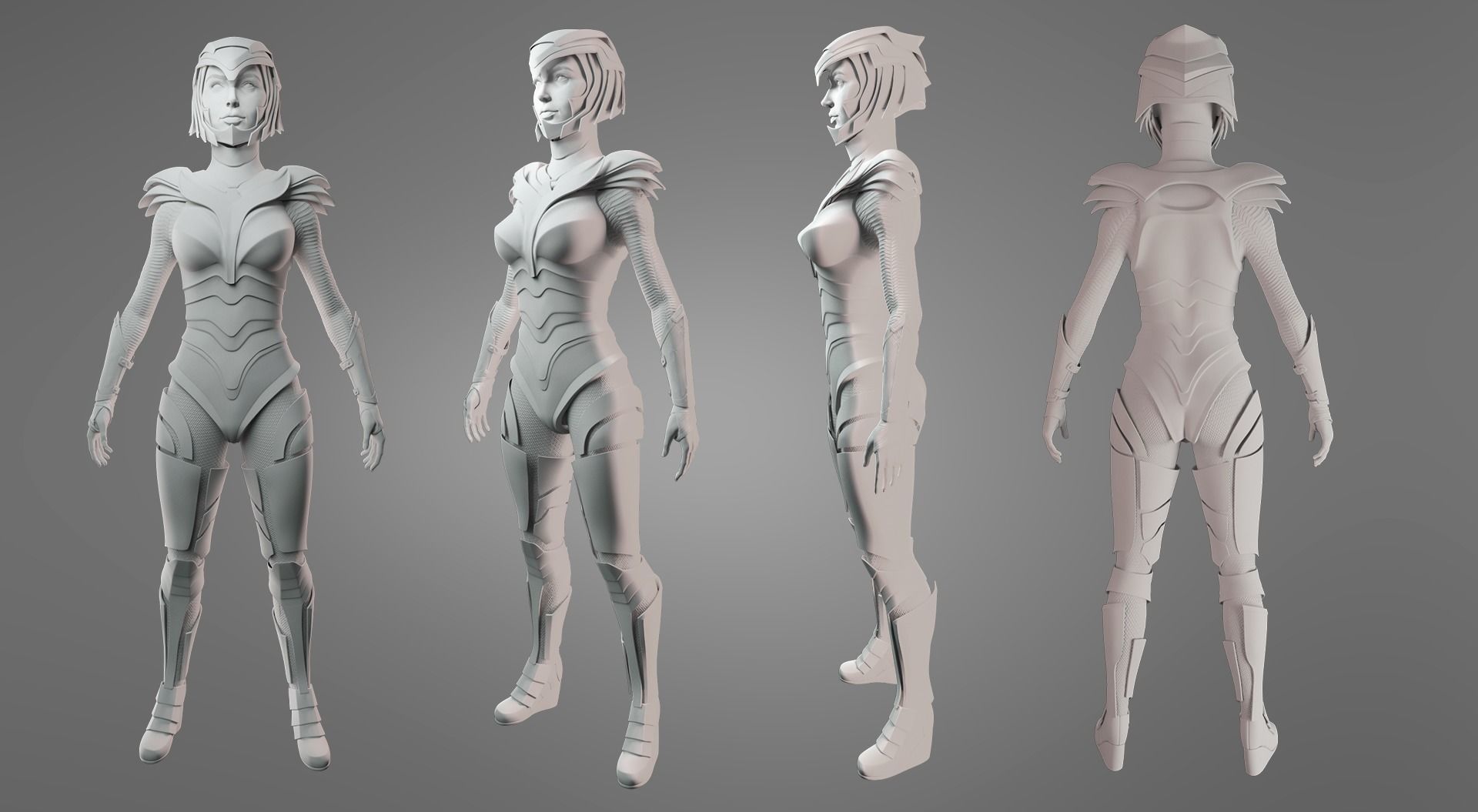 Wonder Woman Golden Eagle - Gal Gadot  Low-poly 3D model_12