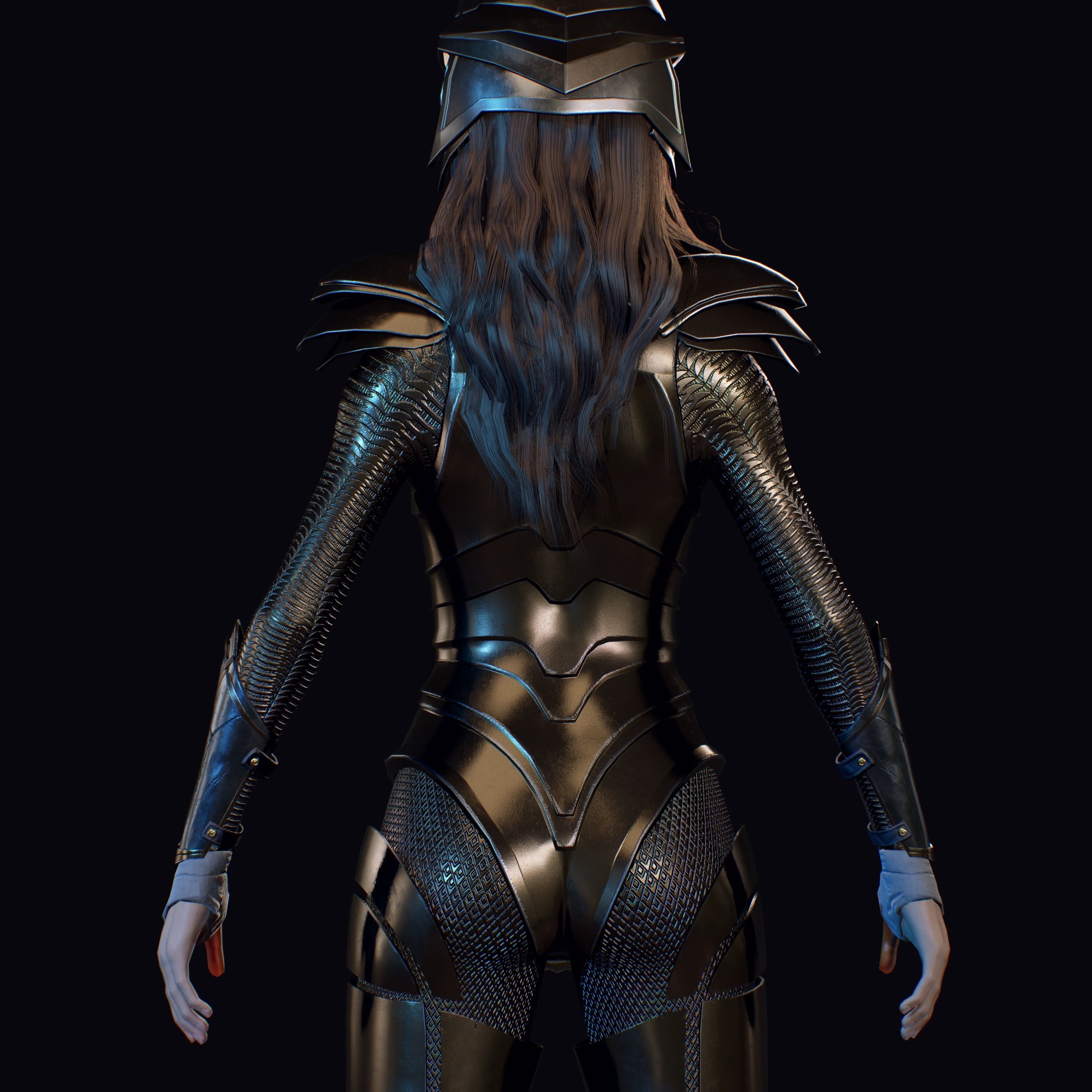 Wonder Woman Golden Eagle - Gal Gadot  Low-poly 3D model_23