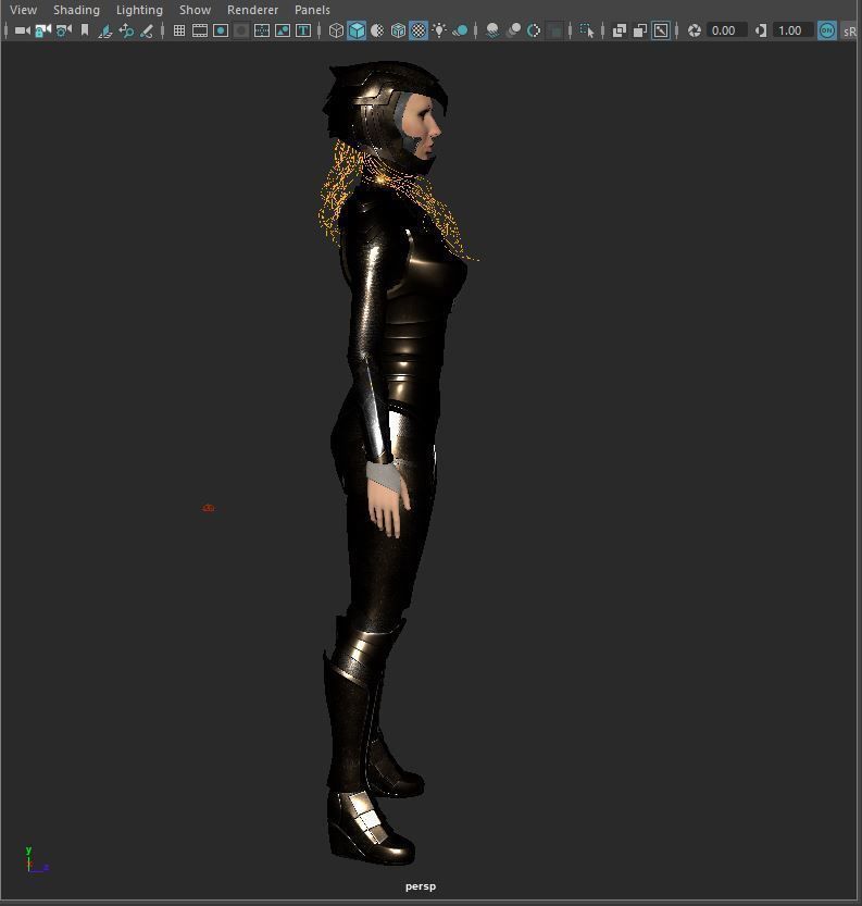 Wonder Woman Golden Eagle - Gal Gadot  Low-poly 3D model_26
