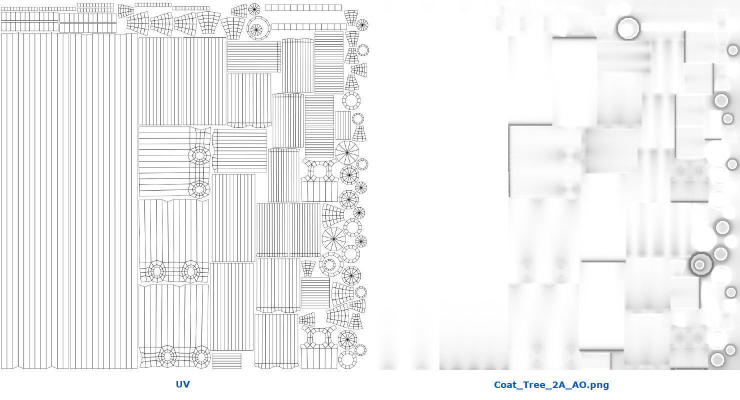 Coat Tree 2A Low-poly 3D model_8