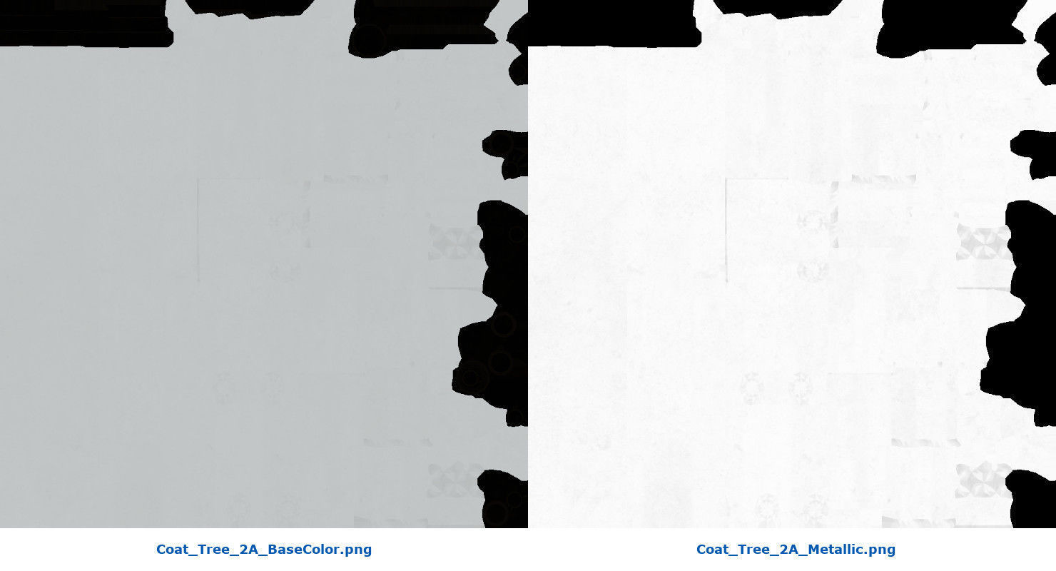 Coat Tree 2A Low-poly 3D model_9