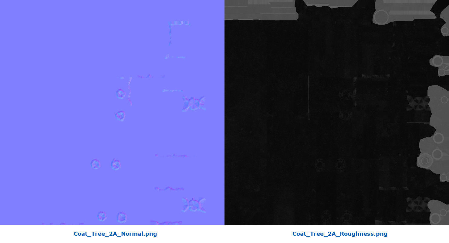 Coat Tree 2A Low-poly 3D model_10