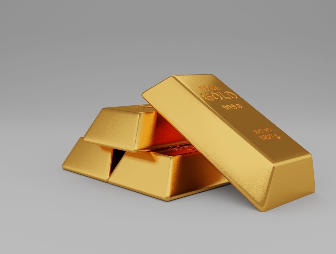 Fine Gold 3D model_1